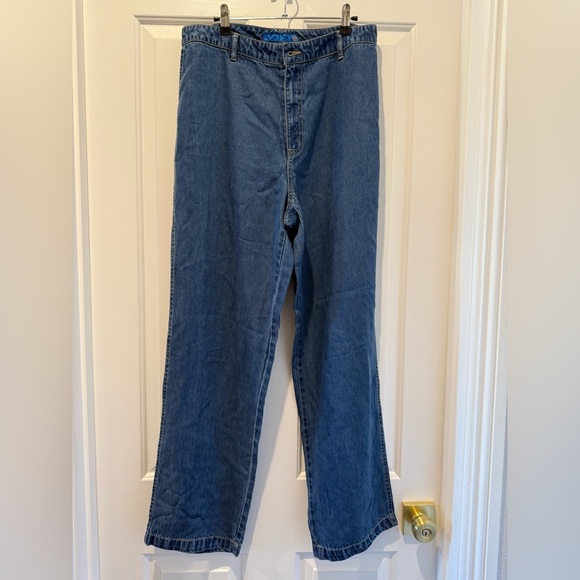 So Blue 100% Lyocell Tencel Blue Jeans Hi Rise Buttery Soft Size 14 - Picture 4 of 11